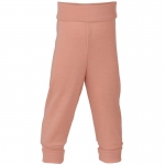 Pantalon à large ceinture laine/soie Lachs 50E | 74/80