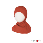 Manymonths bonnet éléphant (cagoule) Rooibos Red | S/M