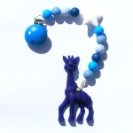 Teething ring Giraffe Blau | .