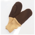 Manymonths Woll-Handschuhe (Mittens) Almond Chocolate | XXL