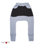 ManyMonths Känguru Woll-Hose mit Tasche (Kangaroo Pants) Bright Silver | L