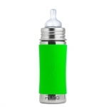 Pura Babyflasche 325 ml  Weithalssauger Green X | .