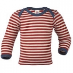 Engel Baby-Shirt wool RotMelange/Natur 61 | 62/68