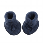 Engel Baby-Schühchen, Wollfleece Blau melange | 1