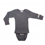 MANYMONTHS – BODY/SHIRT manches longues Silver Grey | S/M