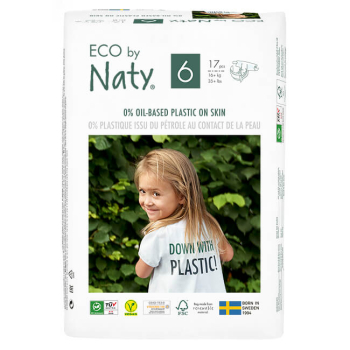 Naty couches bio FSC junior XL 16+ kg 17 pcs/pack 