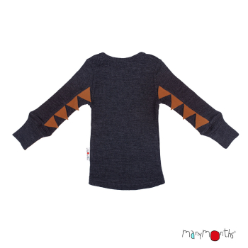 ManyMonths Natural Woollies Long Sleeve Dino Shirt 