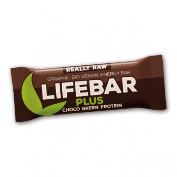 Organic Choco Green Protein Lifebar Plus 