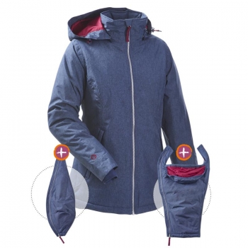 mamalila padded winter jacket for two Ice-Blue | XS