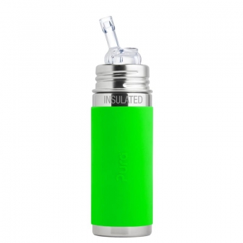 Pura Straw Bottle 260 ml Insulated Green | .