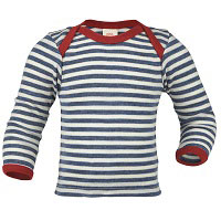 Engel Baby-Shirt wool BlauMelange/Natur 81 | 98/104