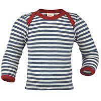 Engel Baby-Shirt wool BlauMelange/Natur 81 | 86/92