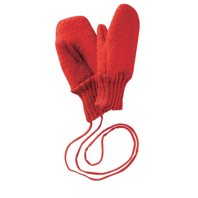 Disana Gants en laine bouillie Rot 03 | 1