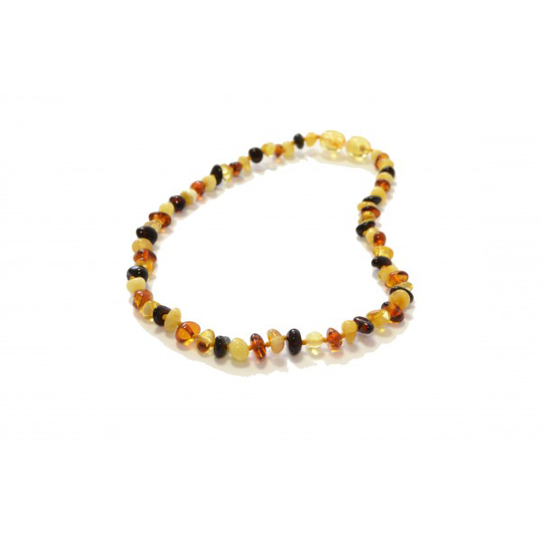 Collier d'ambre barock triolor 