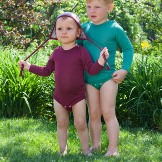 body laine et soie bébé